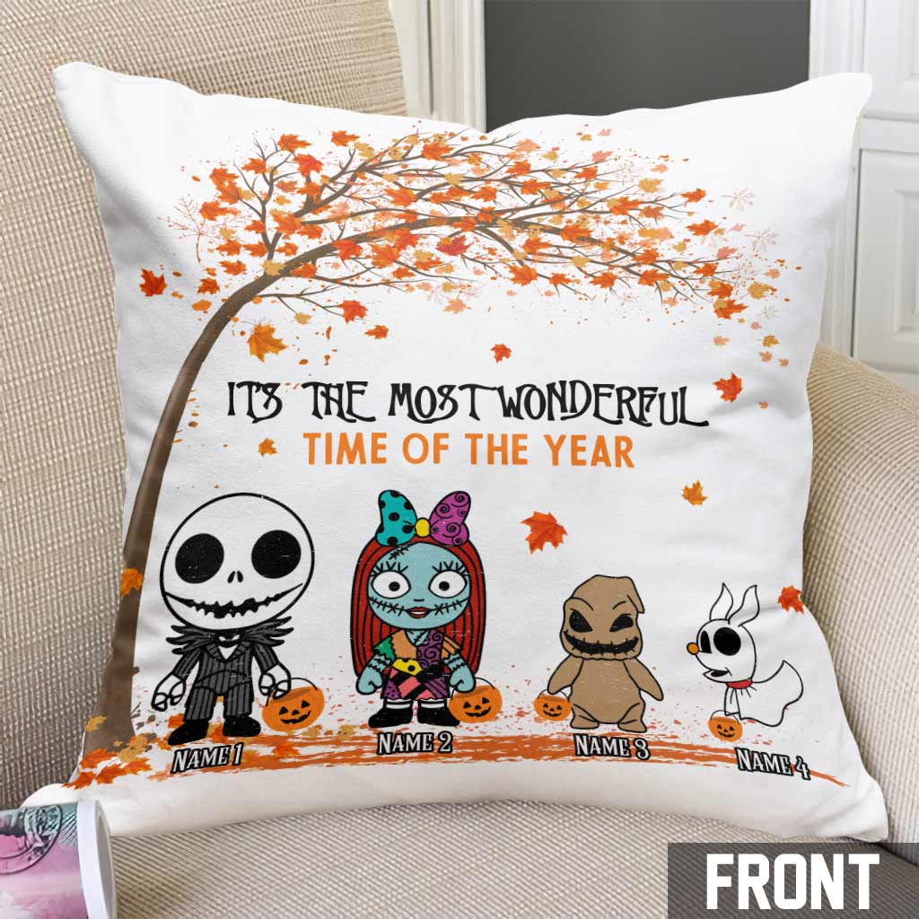 Personalized Halloween Nightmare Throw Pillow Decor Gift