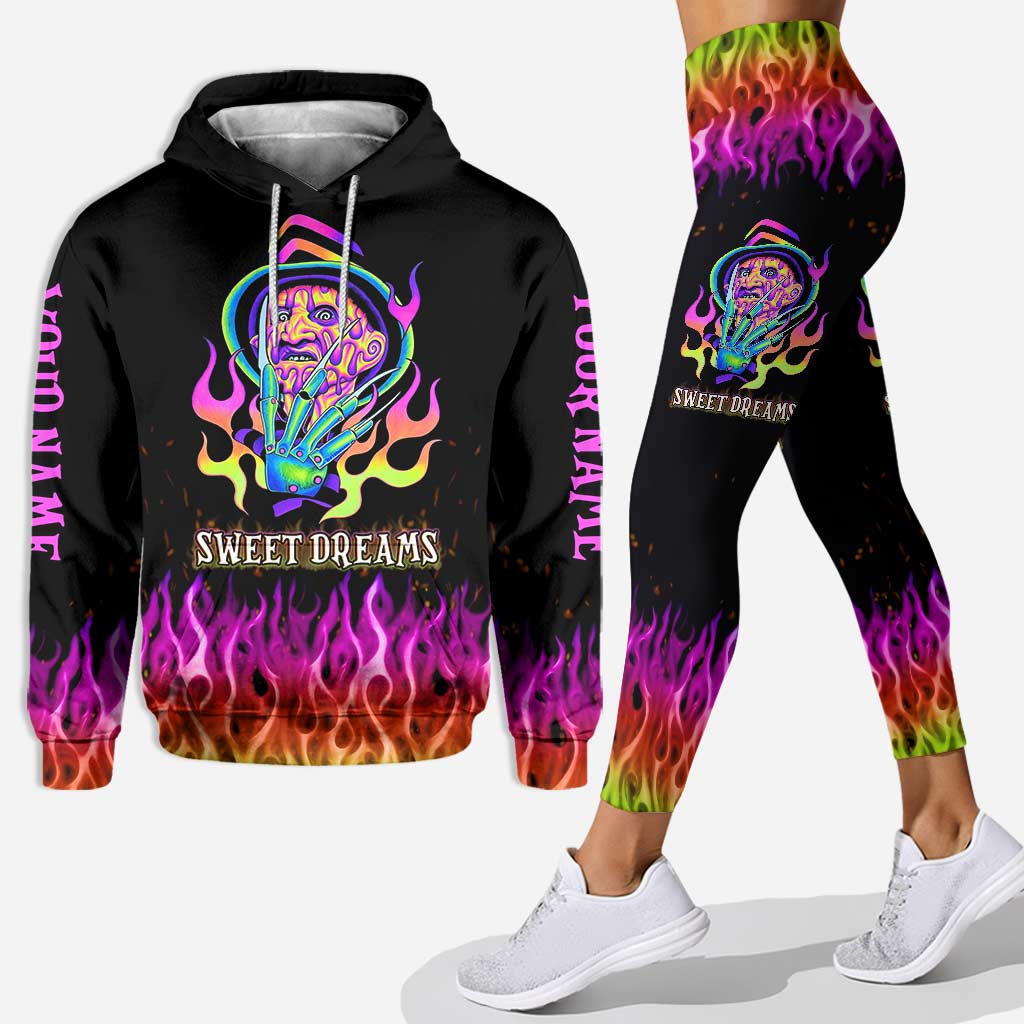 Custom Name Sweet Dreams Hoodie and Leggings Set for Women