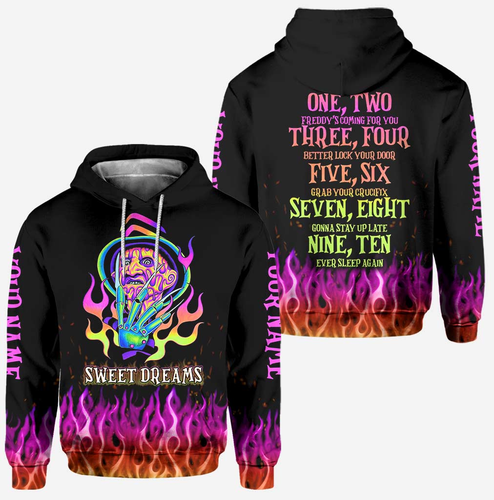 Custom Name Sweet Dreams Hoodie and Leggings Set for Women