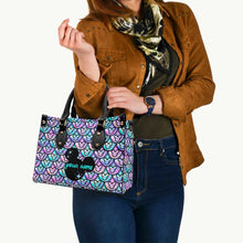 Load image into Gallery viewer, Personalized Leather Handbag with Mickey Design Gift for Her
