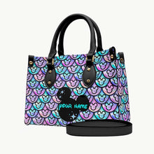 Load image into Gallery viewer, Personalized Leather Handbag with Mickey Design Gift for Her
