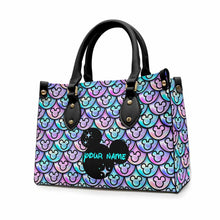 Load image into Gallery viewer, Personalized Leather Handbag with Mickey Design Gift for Her
