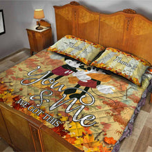 Load image into Gallery viewer, Personalized Mouse Quilt Set with Names - Cozy Couples Gift

