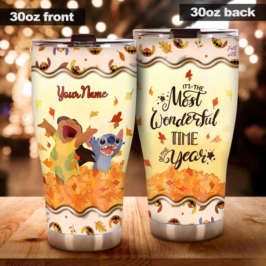 Personalized Fall Tumbler Custom Name Ohana Gift for Mom
