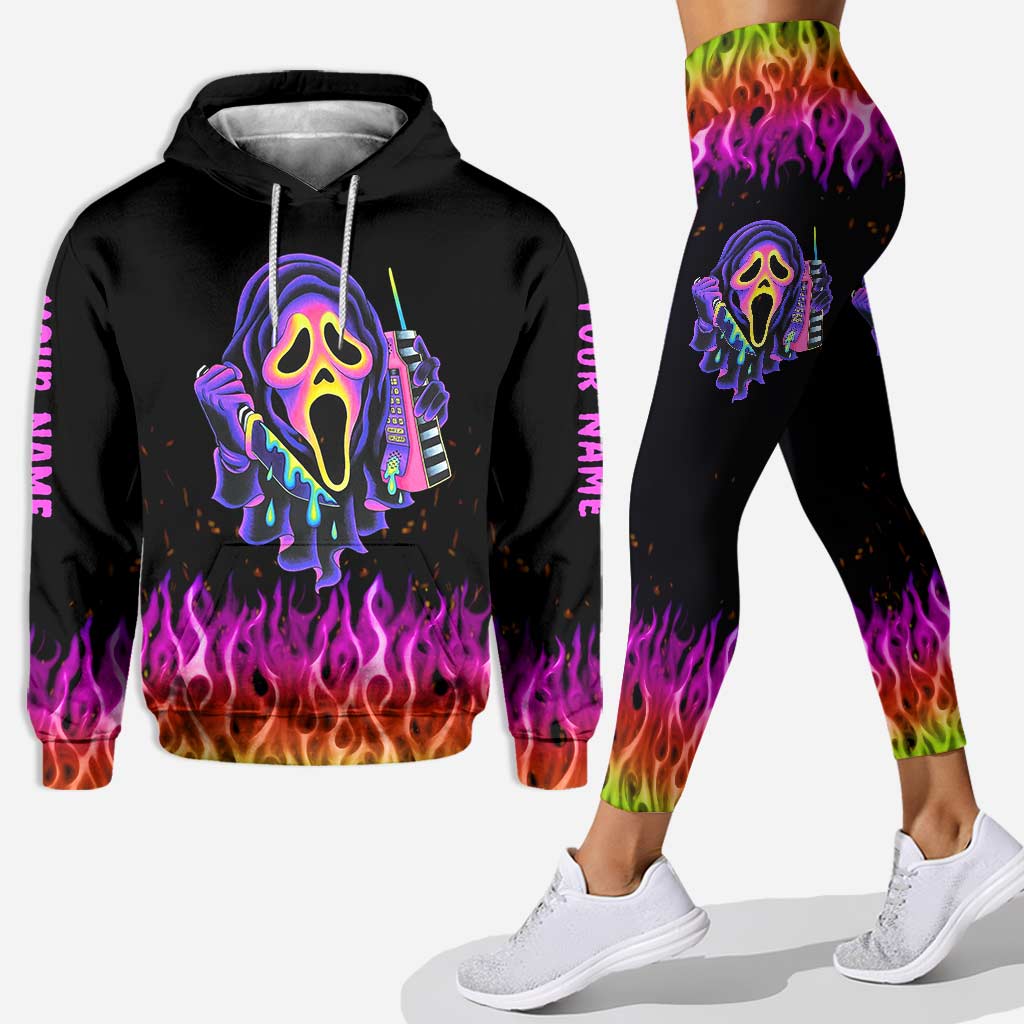 Personalized No You Hang Up Hoodie & Leggings Set for Couples