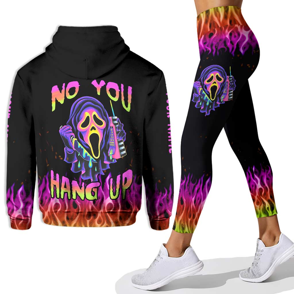 Personalized No You Hang Up Hoodie & Leggings Set for Couples