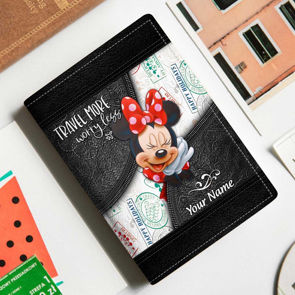 Personalized Mouse Passport Holder Custom Name Travel Gift