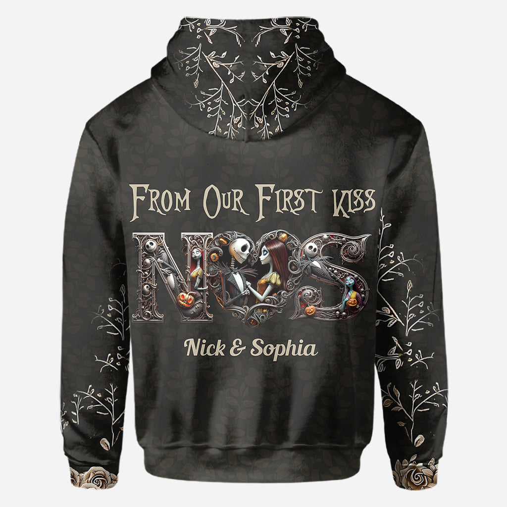 Personalized Halloween All Over Shirt for Couples Gift