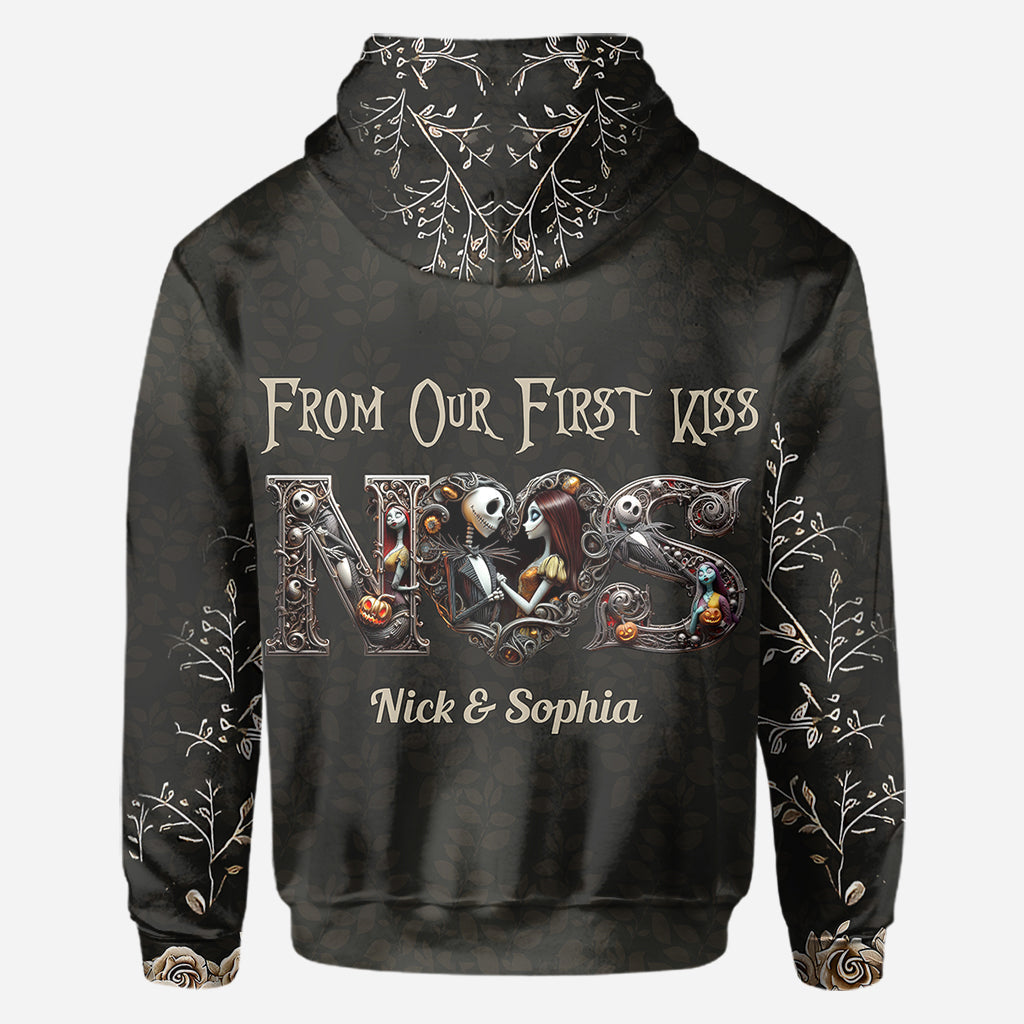 Personalized Halloween All Over Shirt for Couples Gift
