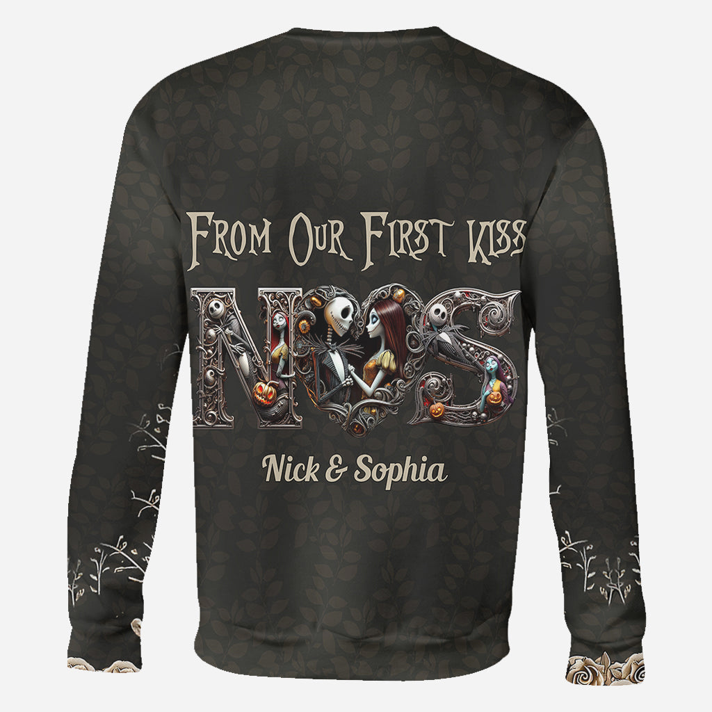 Personalized Halloween All Over Shirt for Couples Gift