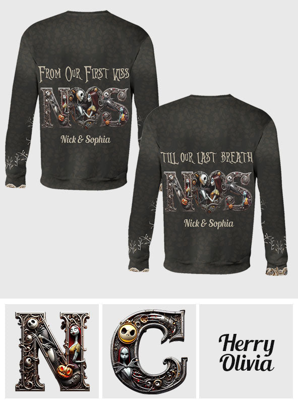 Personalized Halloween All Over Shirt for Couples Gift