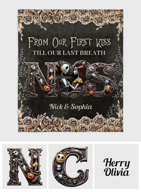 Personalized Nightmare Blanket Custom Couple Gift for Wedding Anniversary