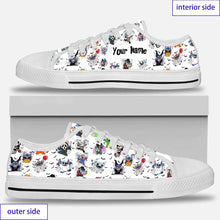 Load image into Gallery viewer, Personalized Halloween Low Top Shoes Custom Name Gift
