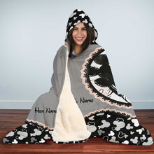 Load image into Gallery viewer, Personalized Mouse Hooded Blanket Custom Name Gift for Couples
