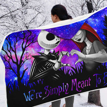 Load image into Gallery viewer, Personalized Nightmare Hooded Blanket Custom Name Gift for Couples
