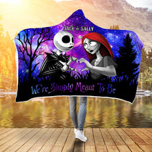 Load image into Gallery viewer, Personalized Nightmare Hooded Blanket Custom Name Gift for Couples
