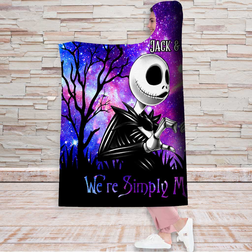 Personalized Nightmare Hooded Blanket Custom Name Gift for Couples