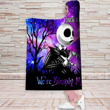 Load image into Gallery viewer, Personalized Nightmare Hooded Blanket Custom Name Gift for Couples
