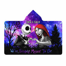 Load image into Gallery viewer, Personalized Nightmare Hooded Blanket Custom Name Gift for Couples
