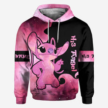 Load image into Gallery viewer, Personalized All Over T-shirt and Hoodie for Couples Gift
