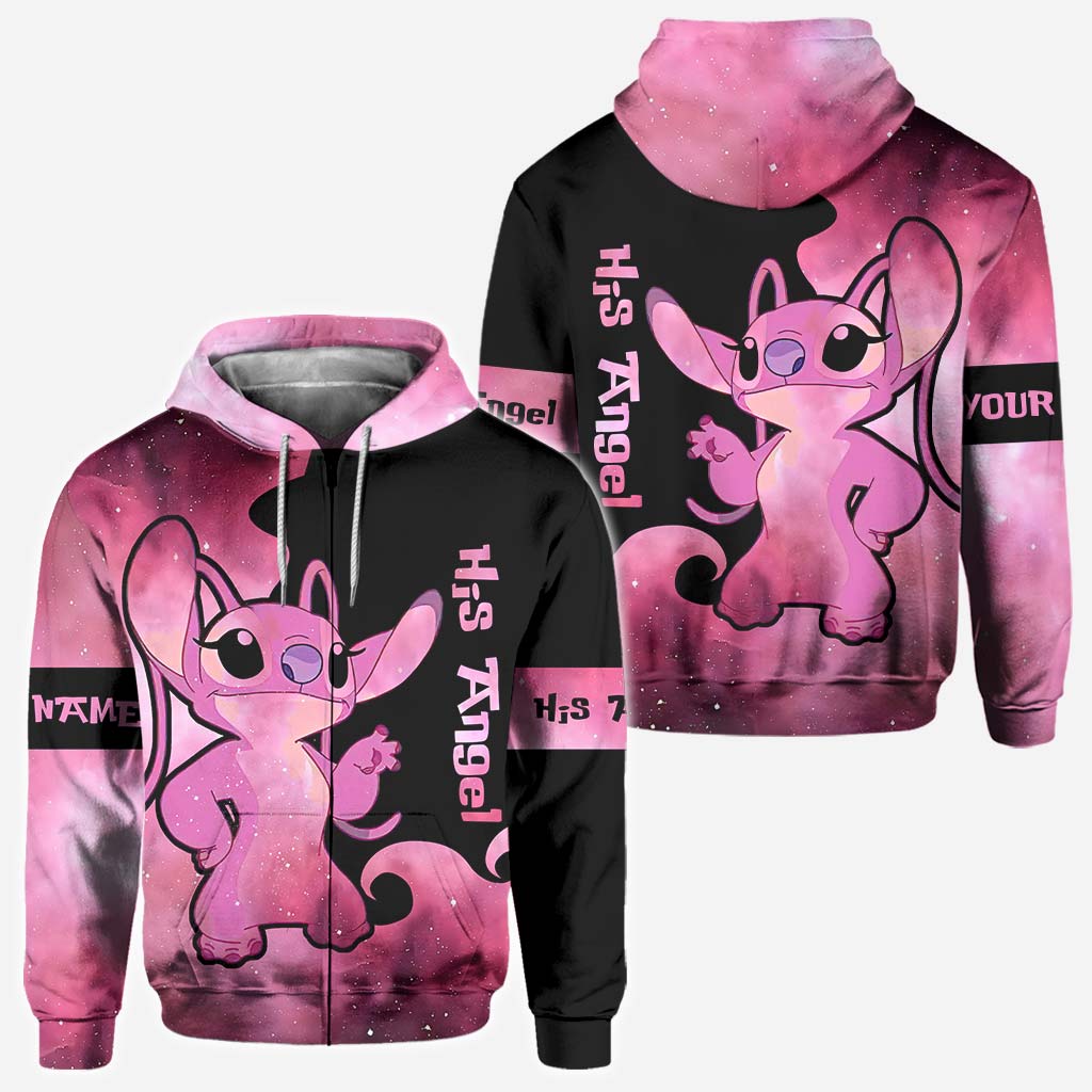 Personalized Couple Hoodie and T-shirt Set Custom Design Gift