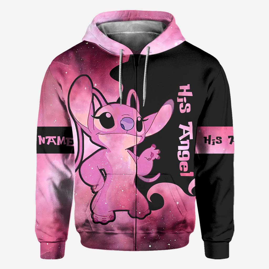 Personalized Couple Hoodie and T-shirt Set Custom Design Gift