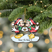 Load image into Gallery viewer, Personalized Wooden Christmas Mouse Pop Out Ornament Gift
