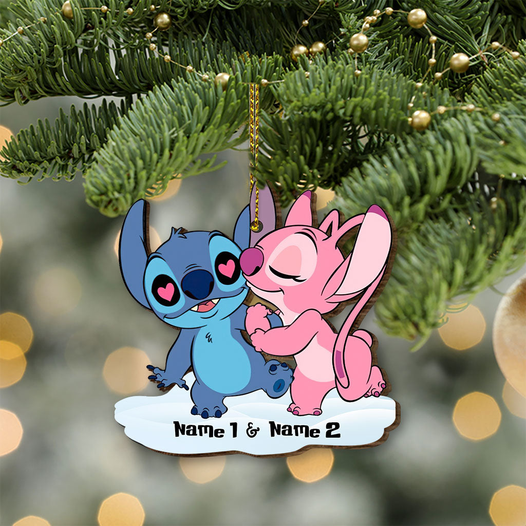 Personalized Ohana Wooden Pop-Out Ornament Custom Gift for Partner - Christmas Decoration