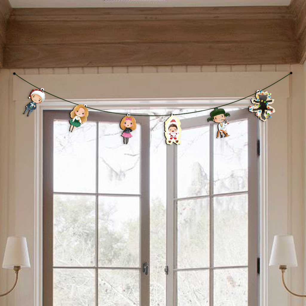 Personalized Christmas Garland 6 Pieces Custom Decor Gift