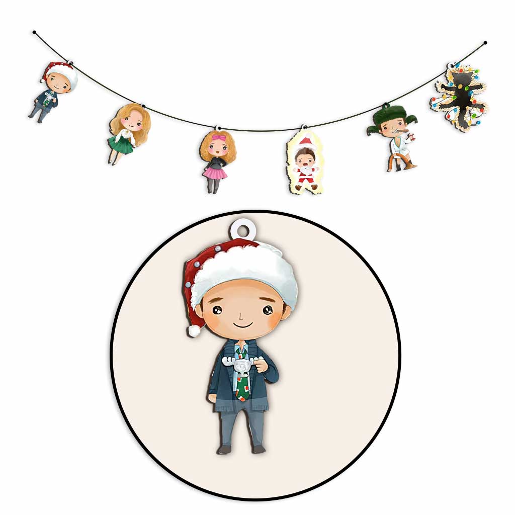 Personalized Christmas Garland 6 Pieces Custom Decor Gift