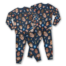 Load image into Gallery viewer, Personalized Christmas Pajamas Set with Custom Name for Couples
