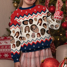 Load image into Gallery viewer, Personalized Christmas Sweater with Faux Wool Pattern for Gift
