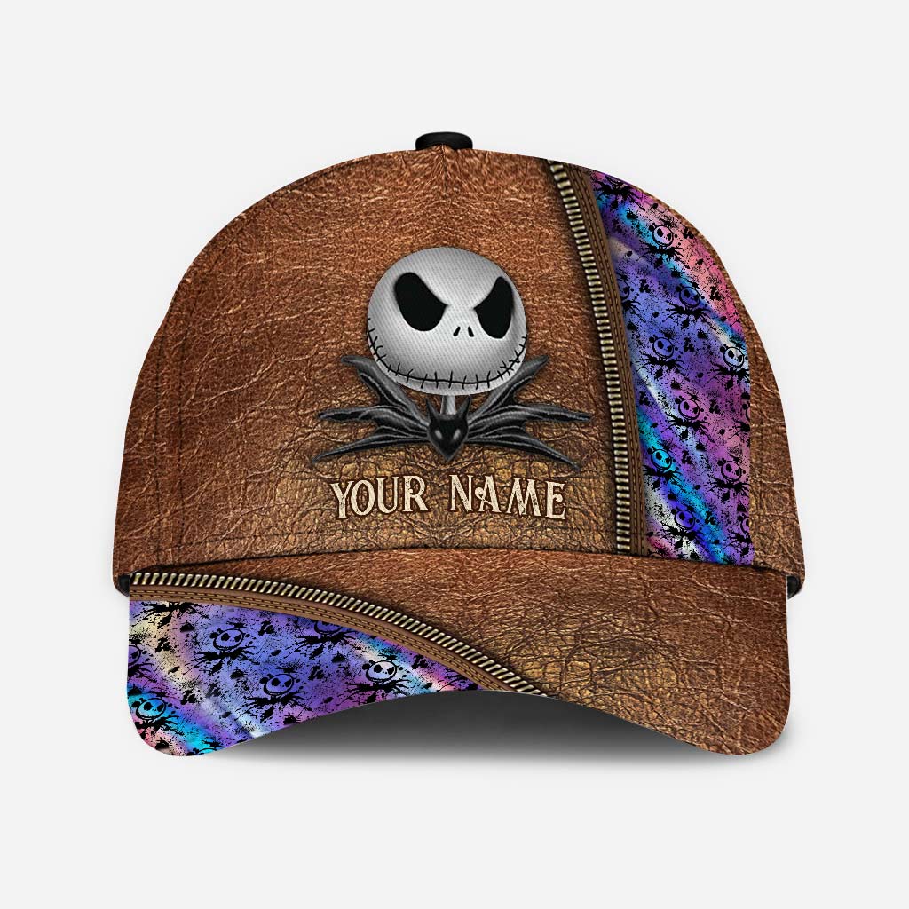 Personalized Classic Cap with Leather Print for Halloween Gift