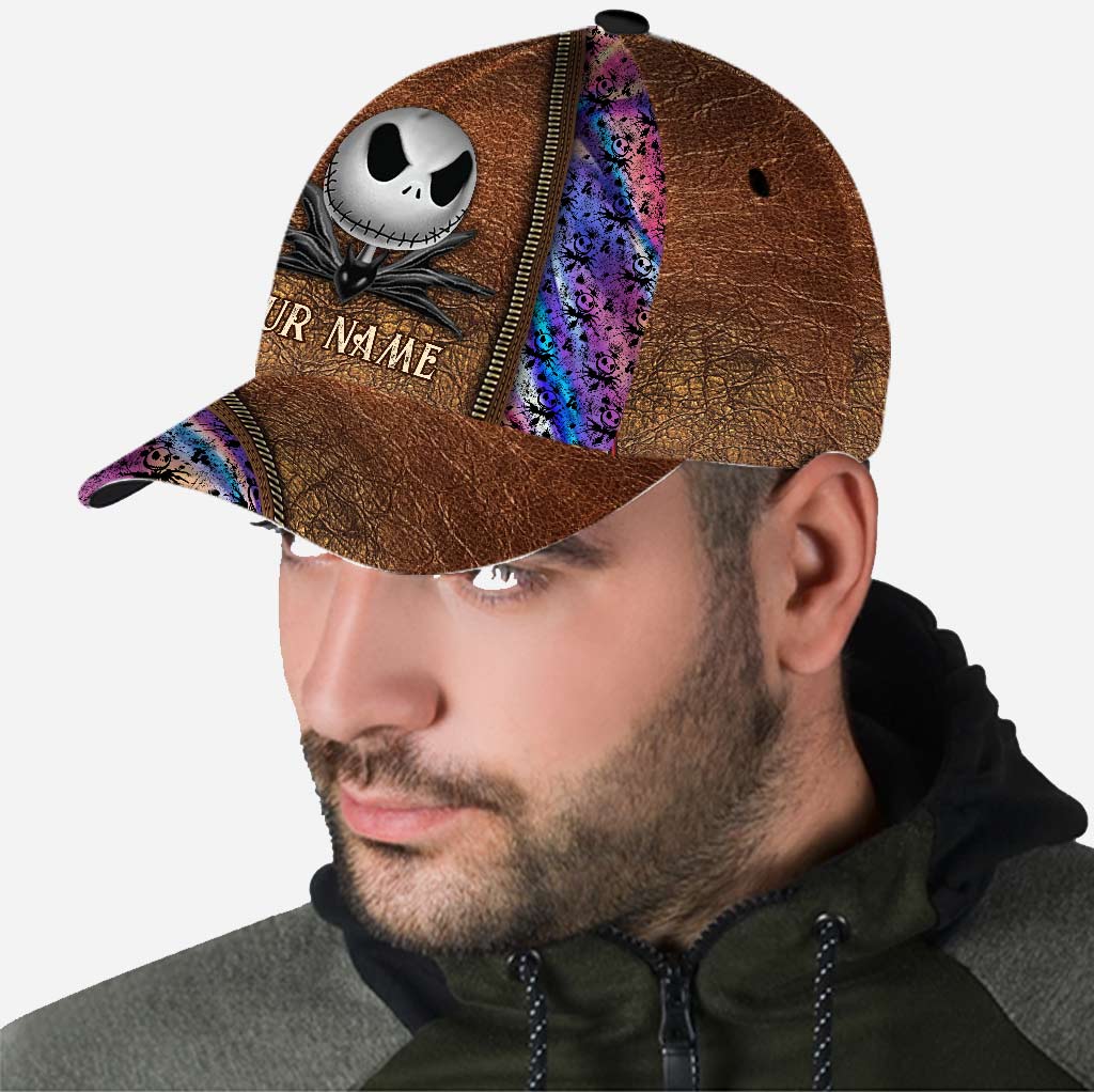 Personalized Classic Cap with Leather Print for Halloween Gift