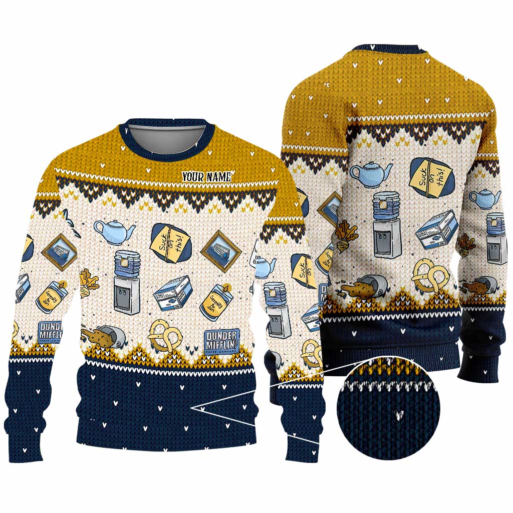 Personalized Christmas Sweater Unique Gift for Boss Custom Name