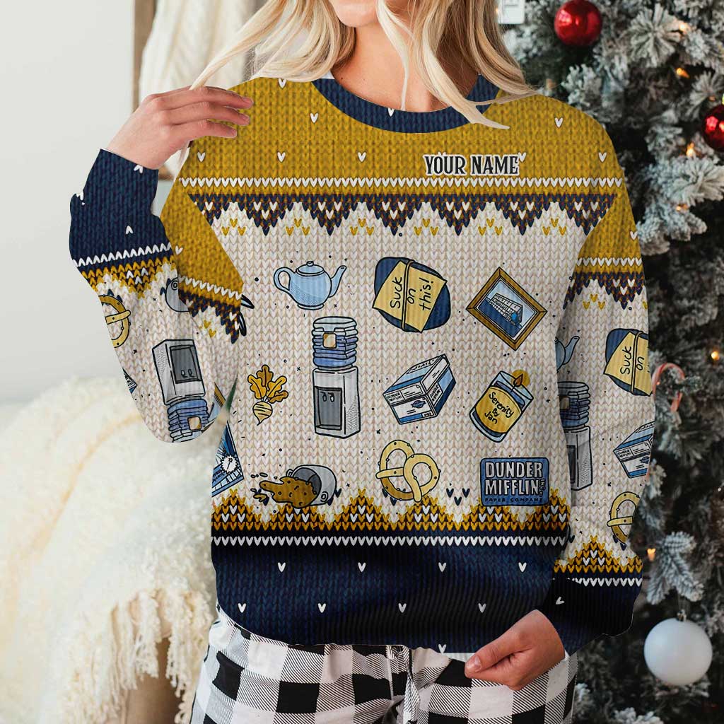 Personalized Christmas Sweater Unique Gift for Boss Custom Name