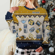 Load image into Gallery viewer, Personalized Christmas Sweater Unique Gift for Boss Custom Name
