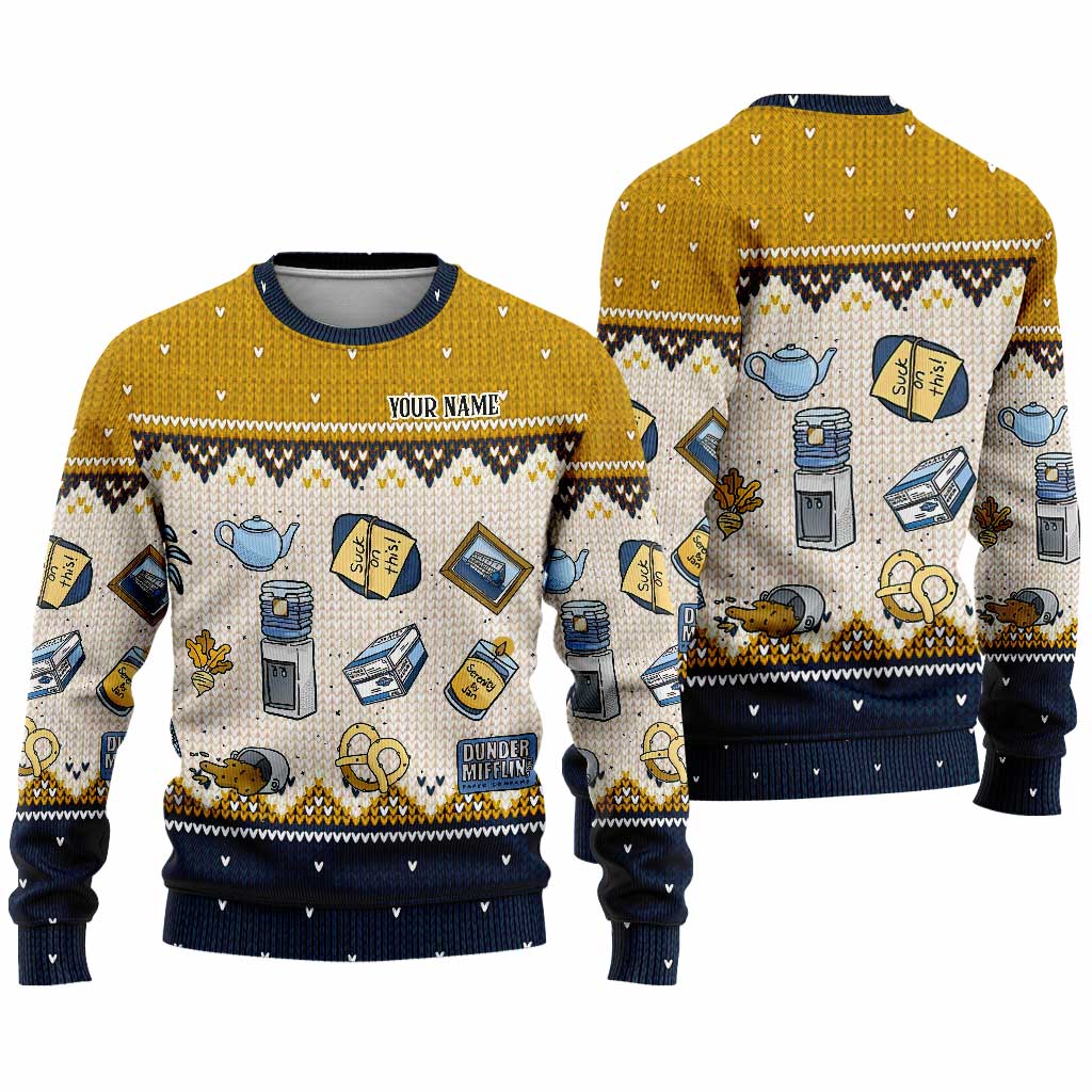 Personalized Christmas Sweater Unique Gift for Boss Custom Name
