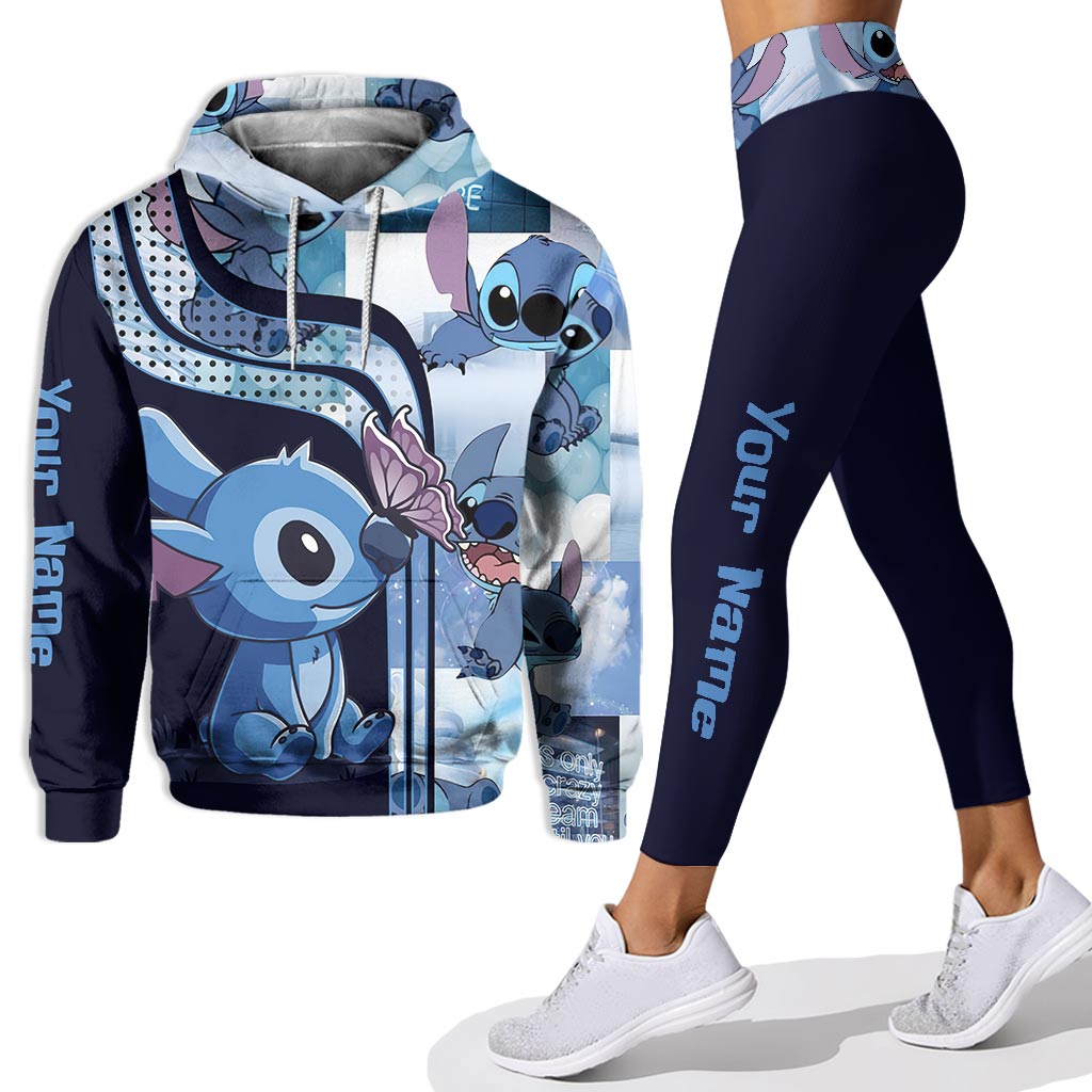 Personalized Ohana Hoodie and Leggings Set for Women - Custom Name Gift