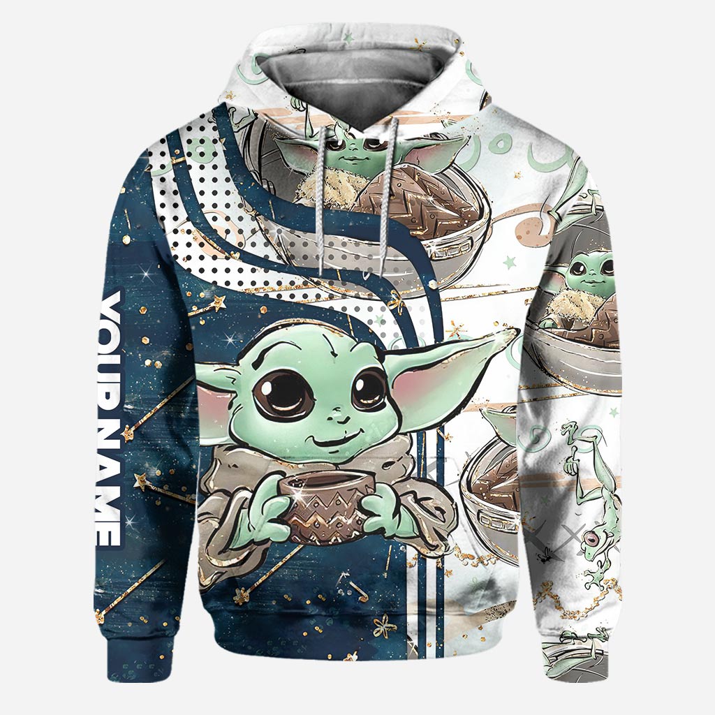 Personalized The Force Hoodie & Leggings Set Custom Name Gift for Kids