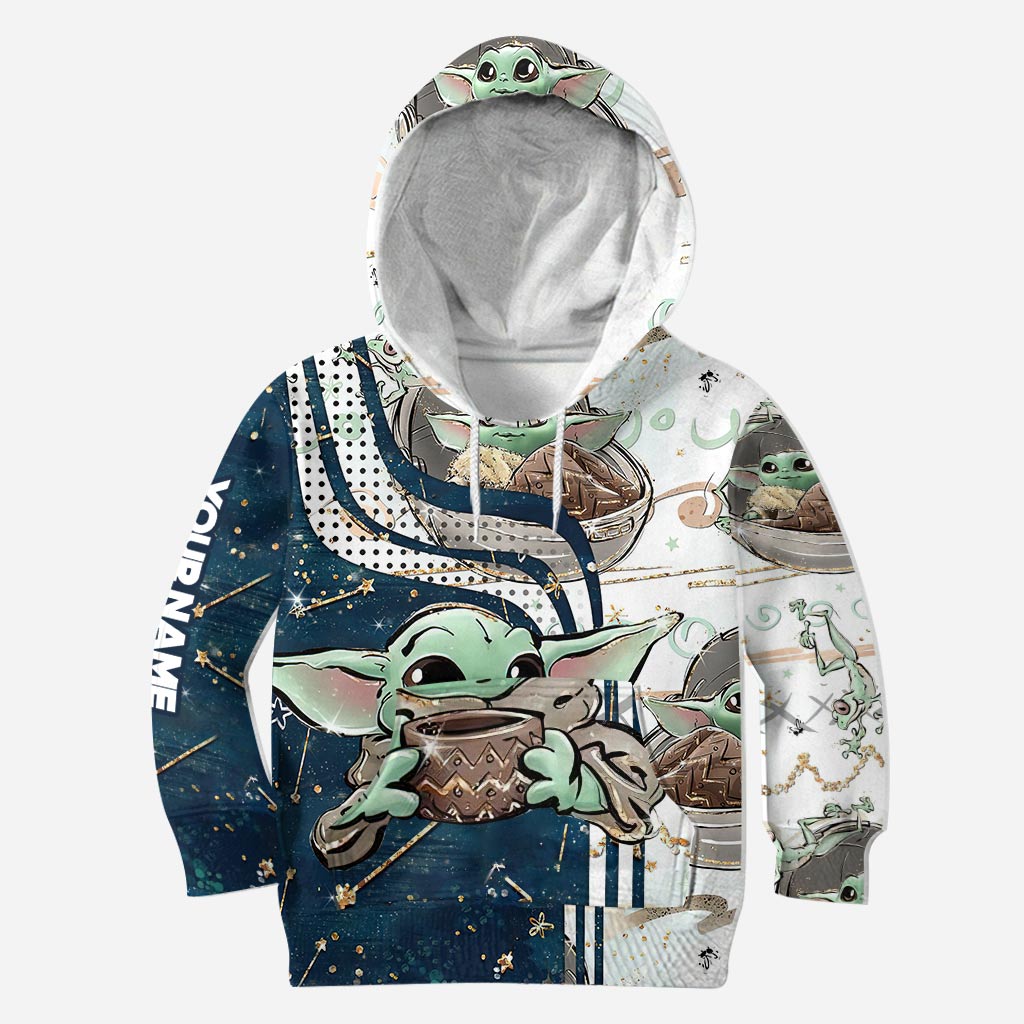 Personalized The Force Hoodie & Leggings Set Custom Name Gift for Kids