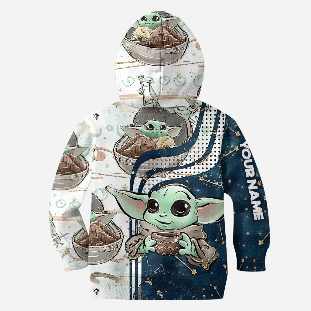Personalized The Force Hoodie & Leggings Set Custom Name Gift for Kids