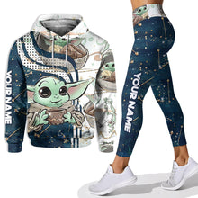 Load image into Gallery viewer, Personalized The Force Hoodie &amp; Leggings Set Custom Name Gift for Kids
