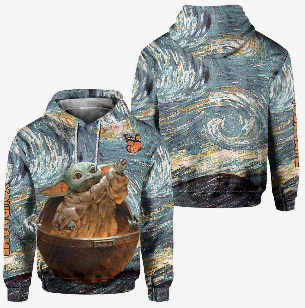 Personalized Starry Night Hoodie & Leggings Set for Kids