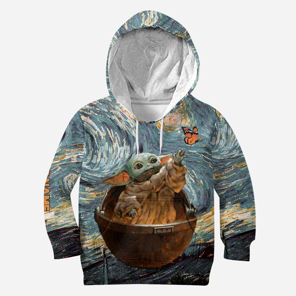 Personalized Starry Night Hoodie & Leggings Set for Kids