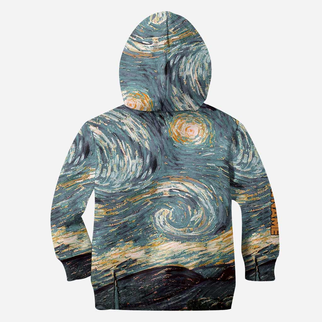 Personalized Starry Night Hoodie & Leggings Set for Kids