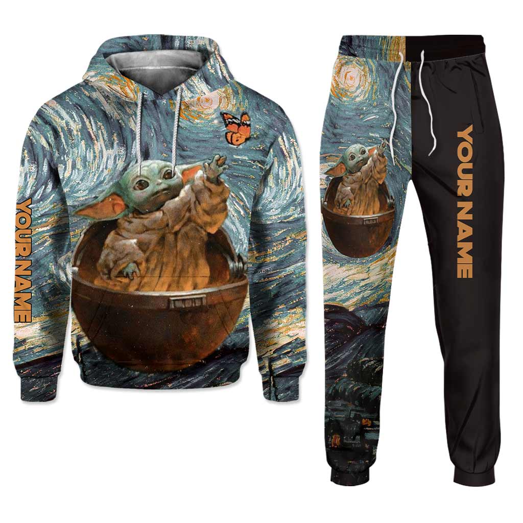 Personalized Starry Night The Force Hoodie & Sweatpants Set