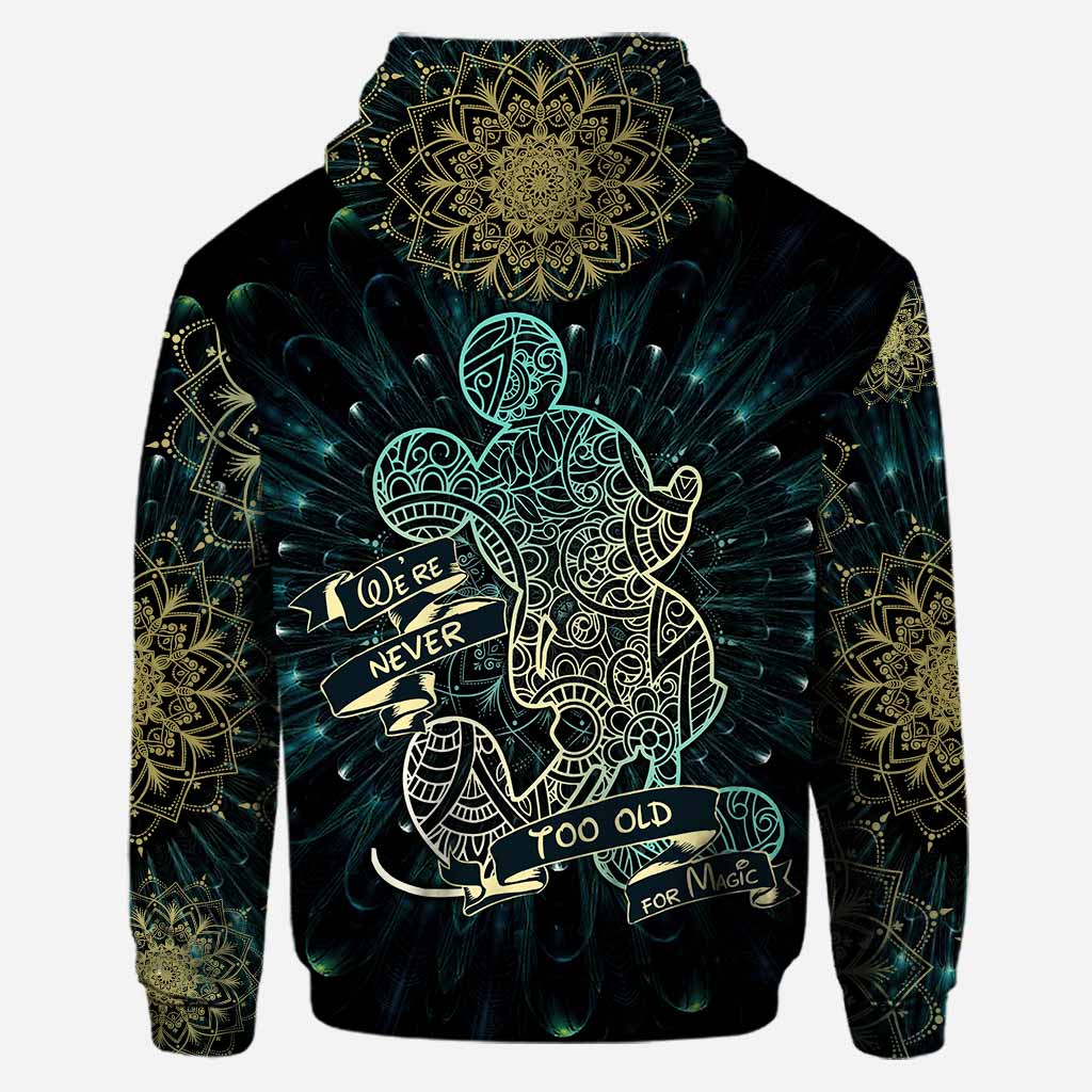 Personalized Mandala Mouse Ears Hoodie & Leggings Set for Birthday/Christmas