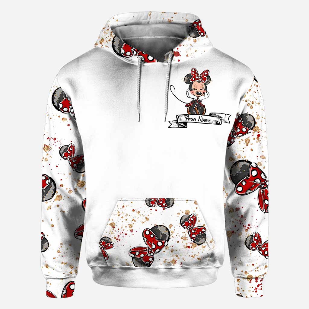Personalized Mouse Ears Hoodie & T-Shirt Set for Couples - Unique Gift Idea