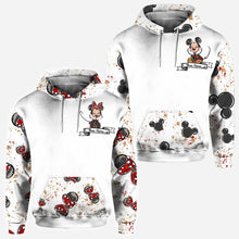 Load image into Gallery viewer, Personalized Mouse Ears Hoodie &amp; T-Shirt Set for Couples - Unique Gift Idea
